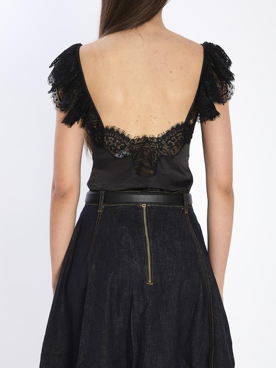 26SS 셀프 포트레이트 반팔 티셔츠 RS26176TA BLACK - SELF PORTRAIT