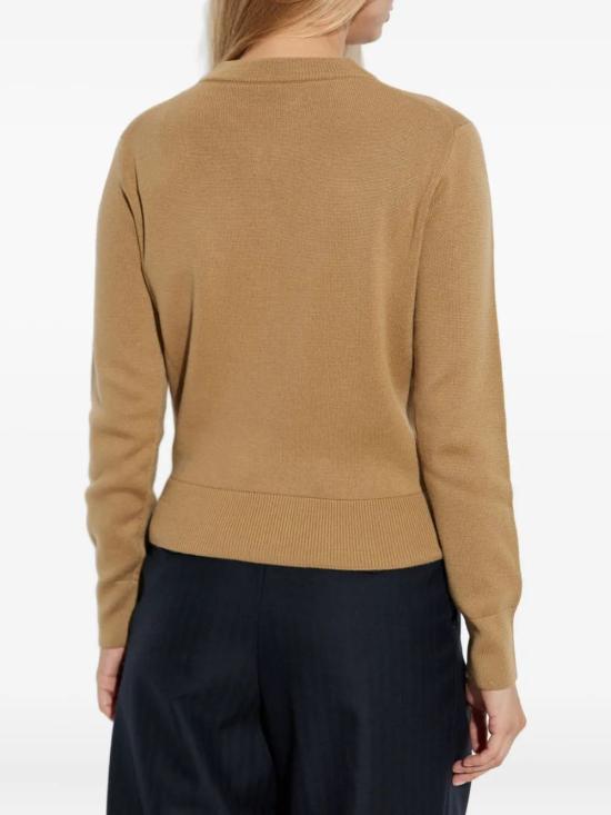 25FW 아미 크루넥 울 가디건 FKC361001 288 CAMEL NOIR - AMI