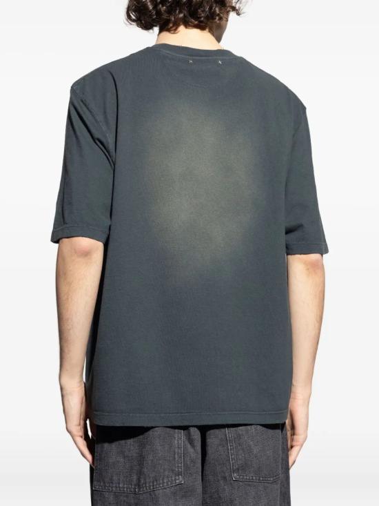 26SS 골든구스 반팔 티셔츠 GUP01873P002362 90498 BLEACHED WASHED BLACK - GOLDEN GOOSE