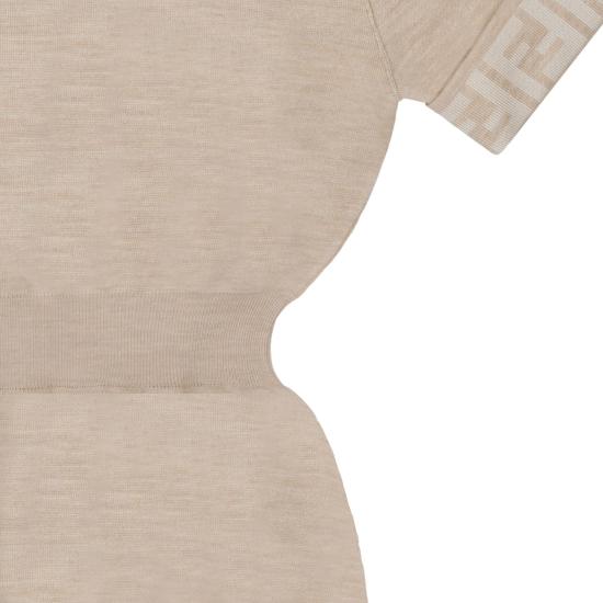  [키즈] 펜디 원피스 JFG140AOBLF1KE0 BEIGE - FENDI