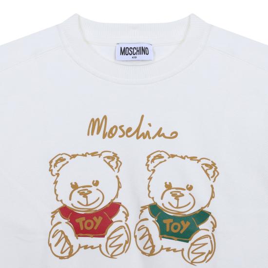 24FW [키즈] 모스키노 트레이닝 상의 HOF07HLCA6410063 CLOUD - MOSCHINO
