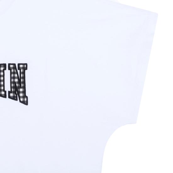 25SS [키즈] 발망 티셔츠 BW8B11Z0082100NE WHITE - BALMAIN