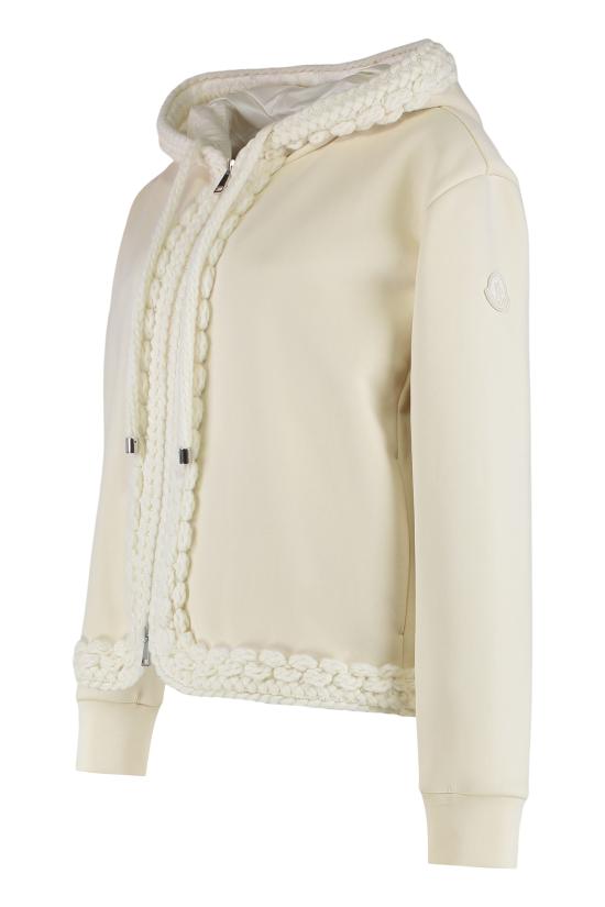 25FW 몽클레어 후드 티셔츠 K20918G00026899RB060 panna - MONCLER