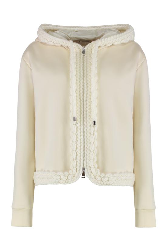 25FW 몽클레어 후드 티셔츠 K20918G00026899RB060 panna