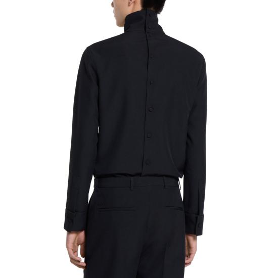 25FW 구찌 테크니컬 파나마 셔츠 850332ZAFKB1000 BLACK - GUCCI