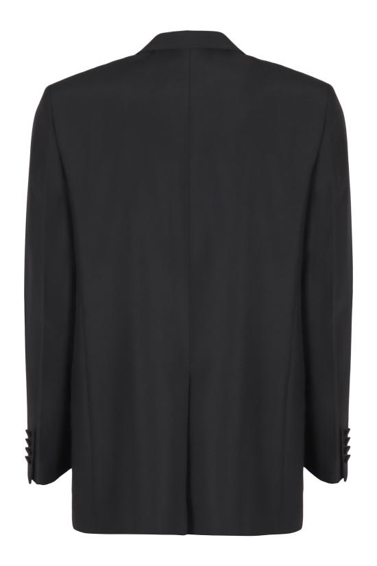 25FW 구찌 더블 브래스트 테크니컬 파나마 자켓 849881Z7AYA1000 BLACK - GUCCI