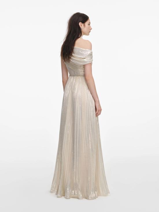 26SS 셀프 포트레이트 미디 원피스 RS26509XCHCHAMPAGNE GOLDEN - SELF PORTRAIT
