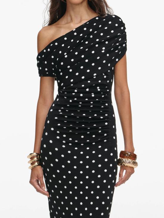 26SS 셀프 포트레이트 미디 원피스 RS26173MABBLACK - SELF PORTRAIT