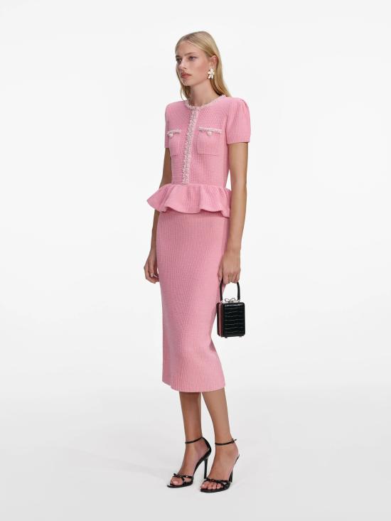 26SS 셀프 포트레이트 미디 원피스 RS26172MPPINK - SELF PORTRAIT