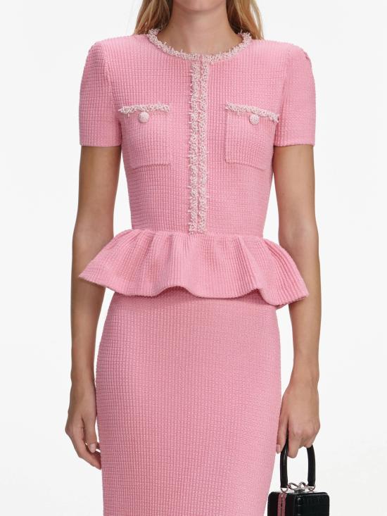 26SS 셀프 포트레이트 미디 원피스 RS26172MPPINK - SELF PORTRAIT