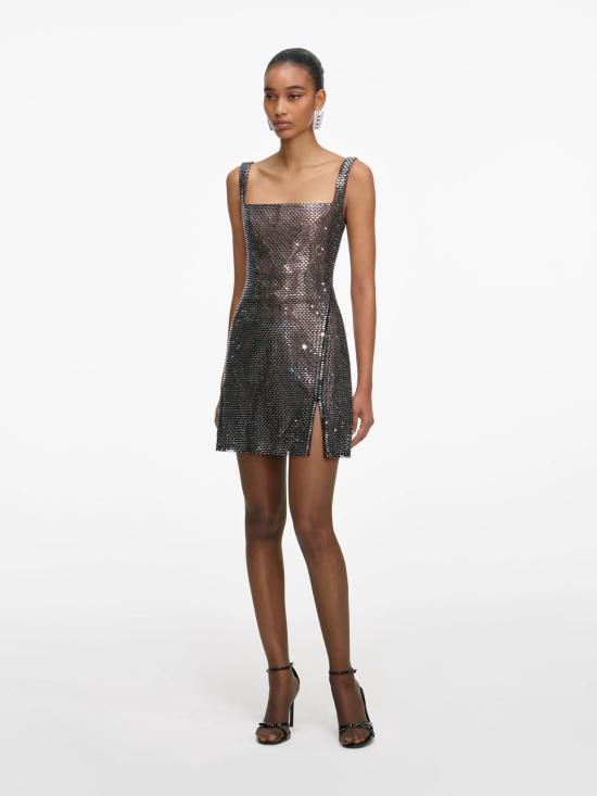 26SS 셀프 포트레이트 미디 원피스 RS26051SBGRGREY SILVER - SELF PORTRAIT