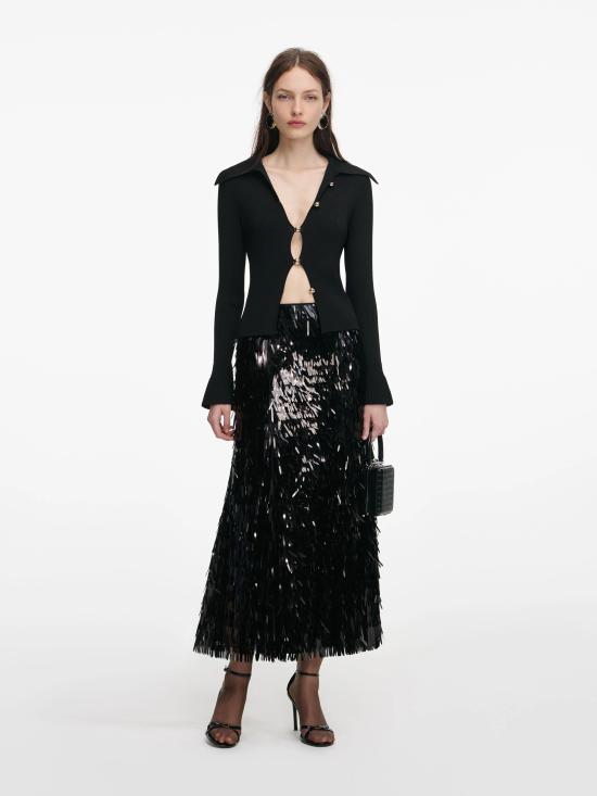 26SS 셀프 포트레이트 반팔 티셔츠 RS26138TABBLACK