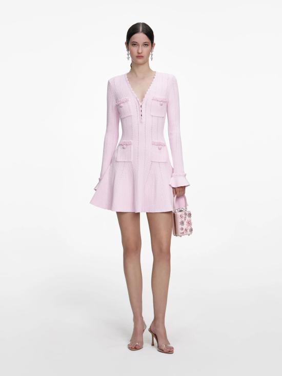 26SS 셀프 포트레이트 미디 원피스 RS26163SPPINK