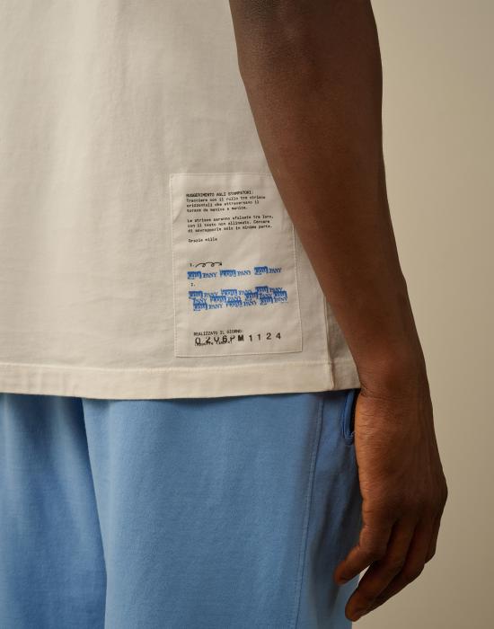 26SS 씨피 컴퍼니 반팔 티셔츠 18CMTS309A005431G103 WHITE - C.P. COMPANY