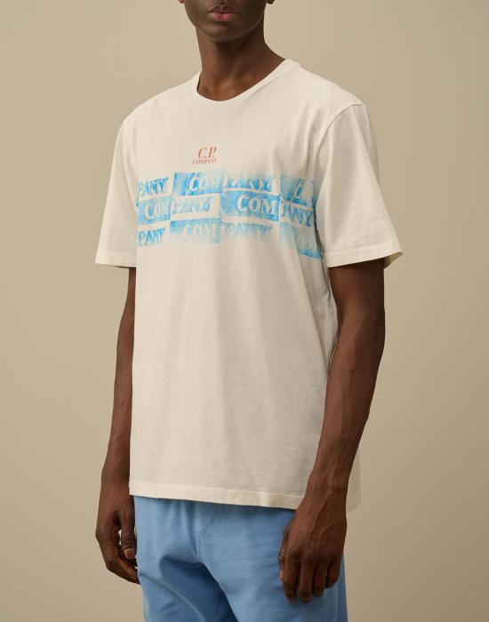 26SS 씨피 컴퍼니 반팔 티셔츠 18CMTS309A005431G103 WHITE - C.P. COMPANY