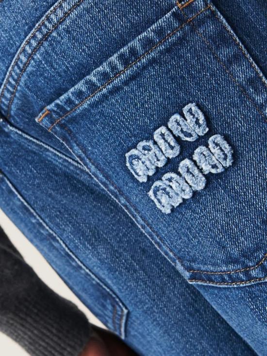 26SS 미우미우 스트레이트 팬츠 GWP435SOOO10BF F0008 BLUE - MIU MIU