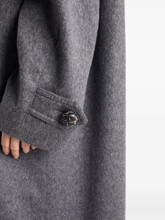 25FW 프라다 싱글브레스트 더블 로덴 코트  P657SESOOOC2O F0480 GREY - PRADA