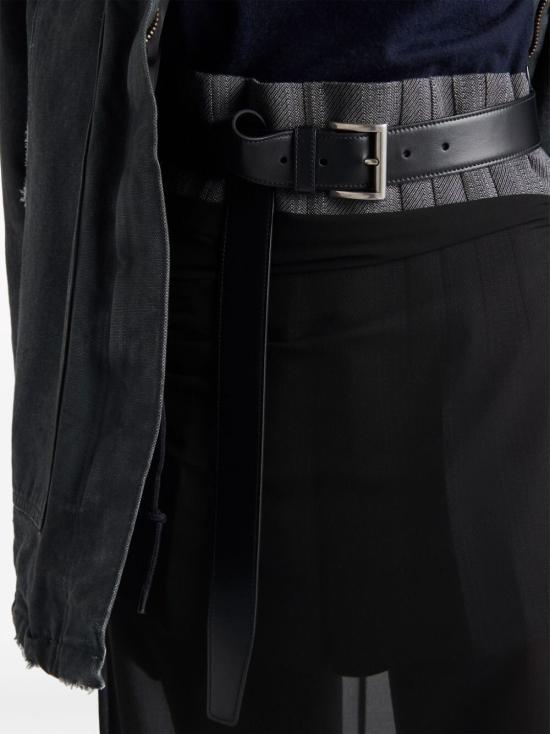  프라다 미디 스커트 P192JGSOOO14XA F0002 BLACK - PRADA