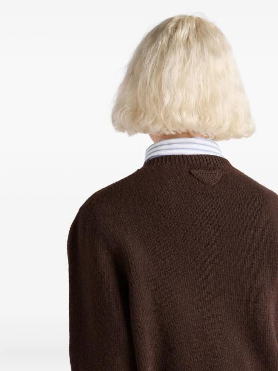 25FW 프라다 스웨터 P24A3ZS23213XA F0003 BROWN - PRADA