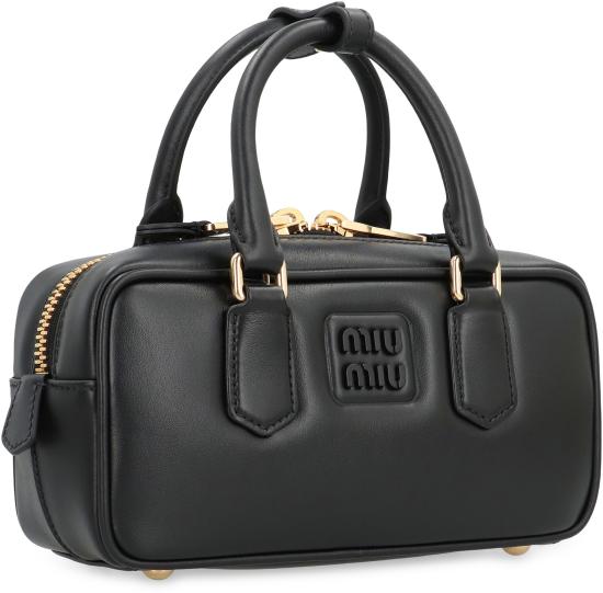 26FW 미우미우 토트백 5BB142VOONACR3 F0002 BLACK - MIU MIU