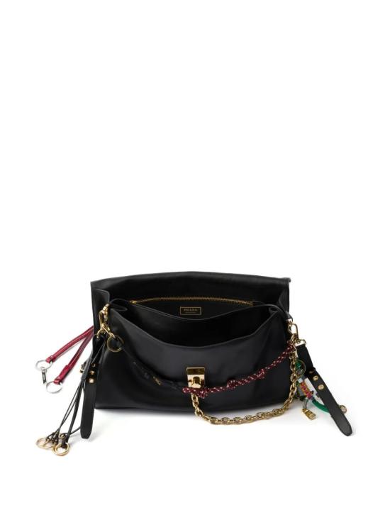 25FW 프라다 숄더백 1BD378VOO62C6A F0002 BLACK - PRADA