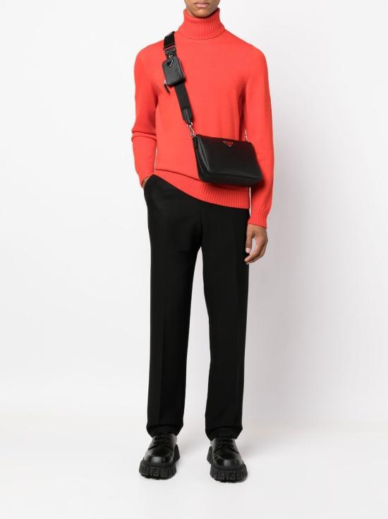 24FW 프라다 삼각로고 리나일론 앤 사피아노 레더 트래블 크로스백 2VH113VDMP9Z2 F0002 BLACK - PRADA