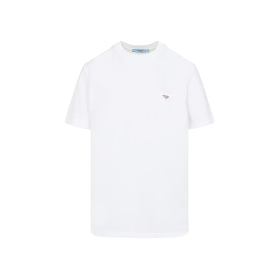 25FW 프라다 반팔 티셔츠 35838SOOO15ZG F0009 WHITE