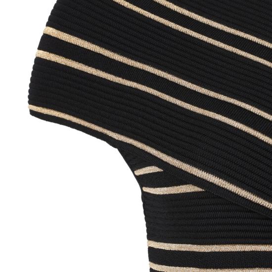 25FW 발망 반팔 티셔츠 FF1AF058KI52EAD NOIR OR - BALMAIN