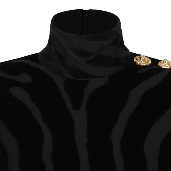 25FW 발망 반팔 티셔츠 FF0AR962JL110PA BLACK - BALMAIN