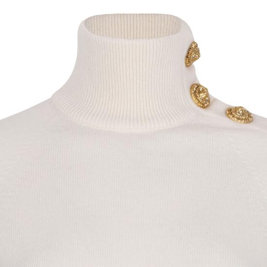 25FW 발망 터틀넥 FF0KF100KI870KA NATUREL - BALMAIN