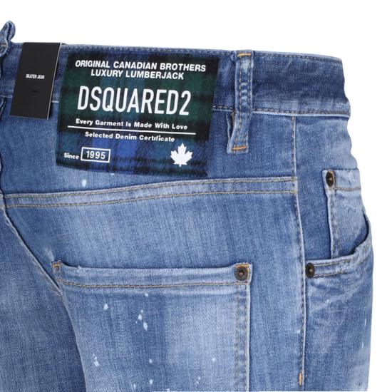  디스퀘어드2 라이트 헤리티지 워시 스케이터 진 S74LB1675S30872470 BLUE - DSQUARED2