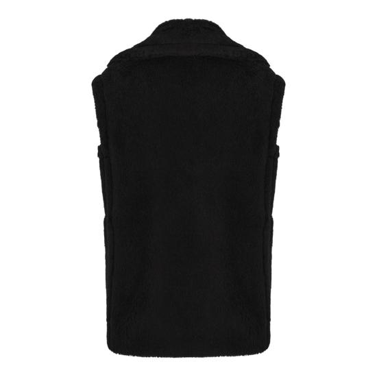 25FW 막스마라 테디 알파카 울 더블브레스트 베스트 2521276253600BORMIDA1234501008 BLACK - MAX MARA