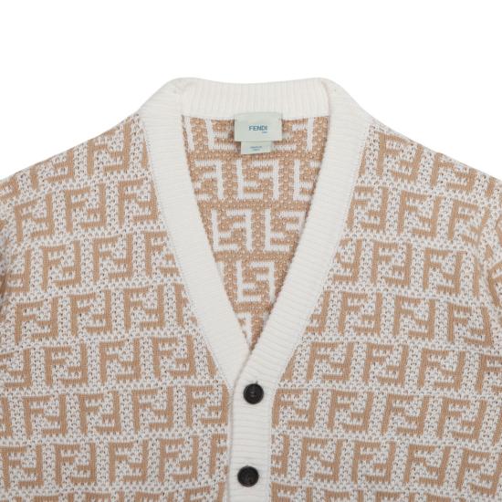  [키즈] 펜디 가디건 JUG044AMJFF1PCP GESSO LINEN - FENDI