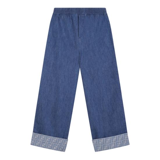 25FW [키즈] 펜디 팬츠 JUF149ATRFF0QG0 DARK BLU