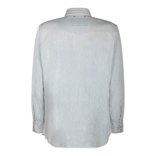  골든구스 해머드 스터드 데님 셔츠 GMP00487P00063650100BLUE - GOLDEN GOOSE