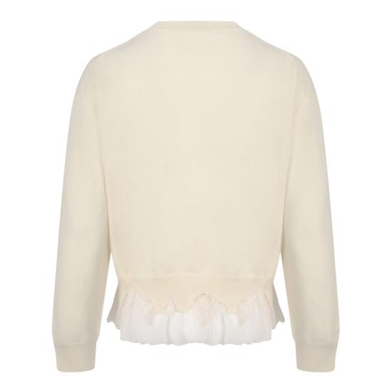 25FW 알렉산더 맥퀸 스웨터 829289Q1BC89288 IVORY IVORY - ALEXANDER MCQUEEN