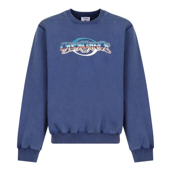 25FW 카사블랑카 스웨터 MPF25JTP29302NAVYCASABLANCACHROME