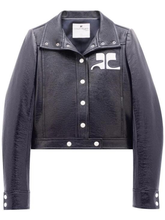 26SS 쿠레쥬 가죽 자켓 PERCBL005VY0014 7075 NAVY