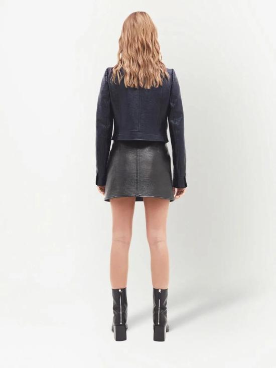 26SS 쿠레쥬 가죽 자켓 PERCBL005VY0014 7075 NAVY - COURREGES