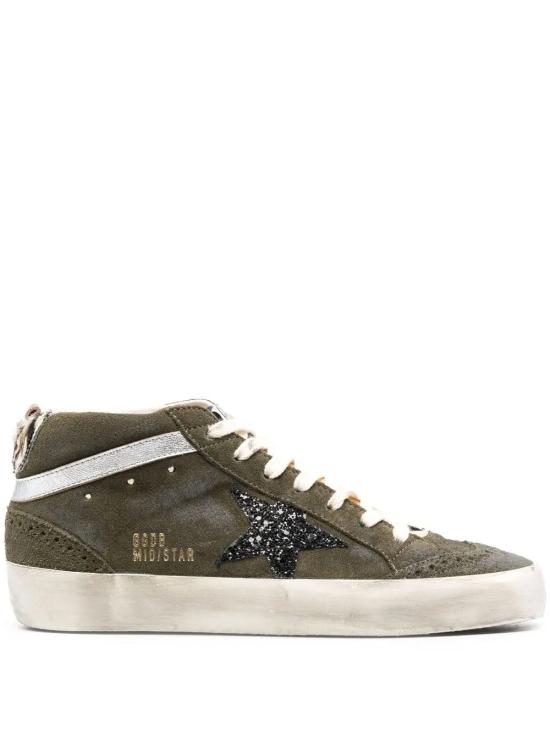 26SS 골든구스 미드 스타 스니커즈 GWF00122F003228 35811 OLIVE GREEN YELLOW BLACK ZEBRA SILVER