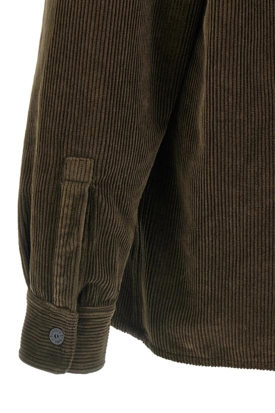 25FW 스톤 아일랜드 오가닉 코튼 코듀로이 오버셔츠 K2S151200012S0212 V0054 GREEN - STONE ISLAND