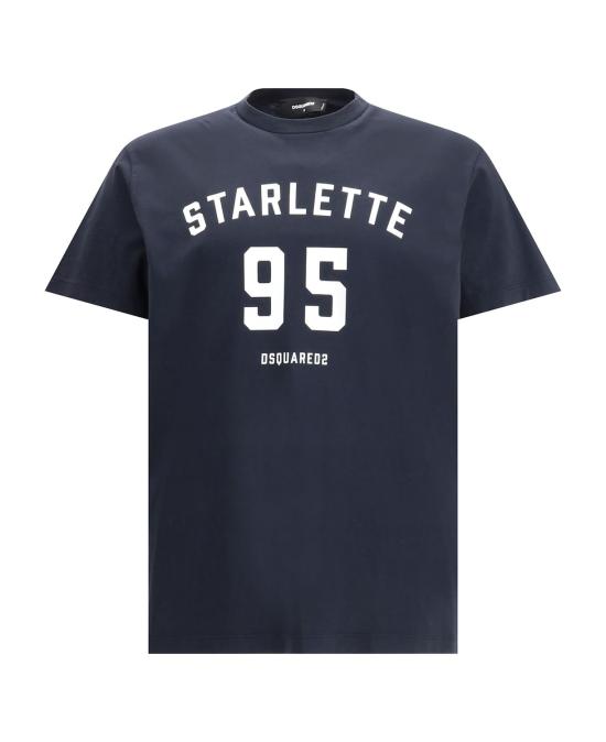 25FW 디스퀘어드2 반팔 티셔츠 S71GD1581D20035 487 BLUE NAVY