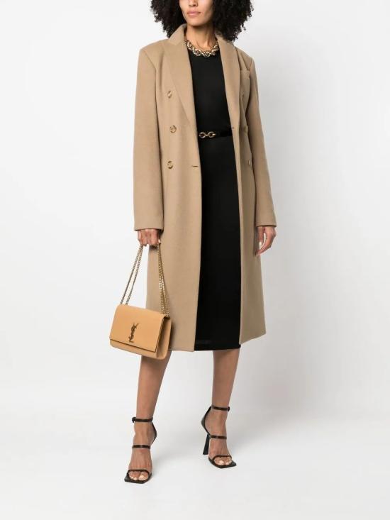 26SS 생로랑 케이트 미디움 체인 백 그레인 드 뿌드르 엠보스 레더 364021BOW0W 7019 DK HUMMUS - SAINT LAURENT