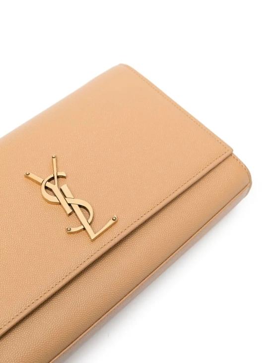 26SS 생로랑 케이트 미디움 체인 백 그레인 드 뿌드르 엠보스 레더 364021BOW0W 7019 DK HUMMUS - SAINT LAURENT