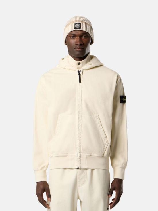 25FW 스톤 아일랜드 후드 티셔츠 K2S156100017S0184 V0193 IVORY - STONE ISLAND