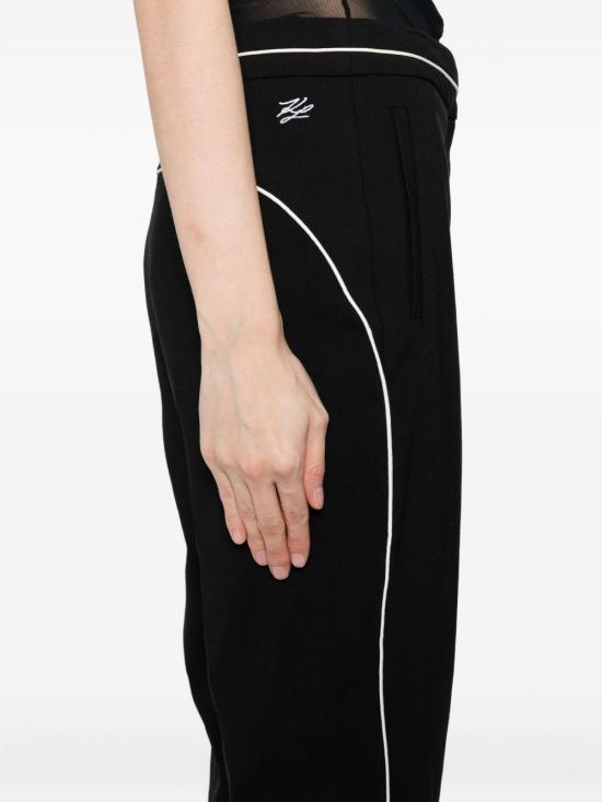 25FW 칼라거펠트 스트레이트 팬츠 A3W10094101 WHITEBLACK - KARL LAGERFELD