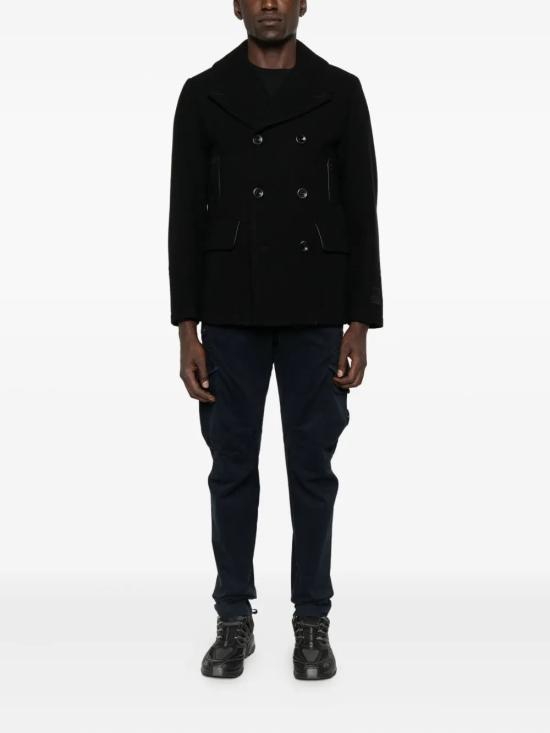 25FW 씨피 컴퍼니 더플 피 코트 언더그로스 19CMOW242A006168A BLACK999 - C.P. COMPANY