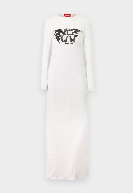  032C 롱 원피스 32CW251PRDR050WH SOFT WHITE DOM