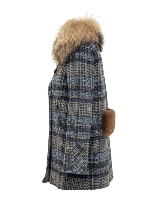 25FW 아바아도르 코트 13AAFW25 BLUE CHECK - AVA ADORE