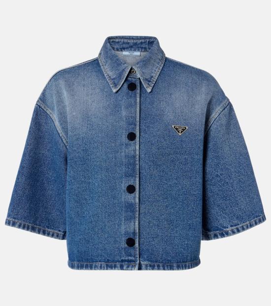 25FW 프라다 셔츠 GFC06116PKF0V3N LIGHT BLUE DOM